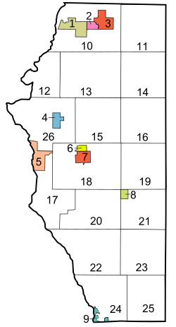 Map of Adams County Wisconsin.svg