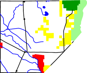 Map of Alamosa County, Colorado