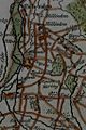 Part of a Thomas Kitchin map of Middlesex showing Dawley, Harlington & Hillingdon