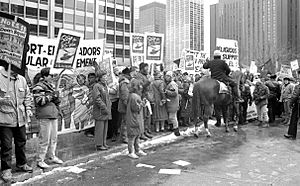 Protest against the Salvadoran Civil War Chicago 1989 3