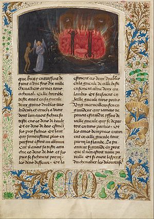 Simon Marmion (Flemish, active 1450 - 1489) - The Beast Acheron - Google Art Project