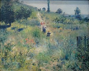 Chemin montant dans les hautes herbes - Pierre Auguste Renoir