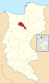 Location of the municipality and town of El Retén in the Department of Magdalena.