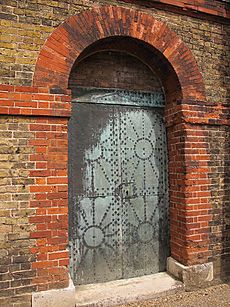 Copper doors at Tilbury Fort