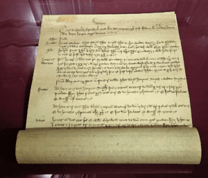 Court Roll of Eusace Grenville - Huntington Library