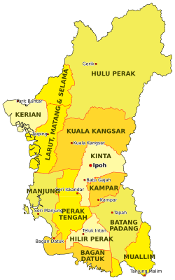 Districts in Perak