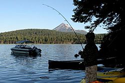 Fishing at Lake of the Woods, Oregon