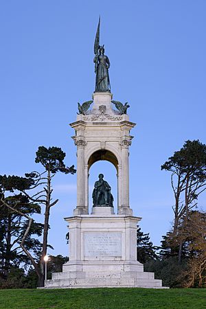 Francis Scott Key Monument San Francisco December 2016 panorama