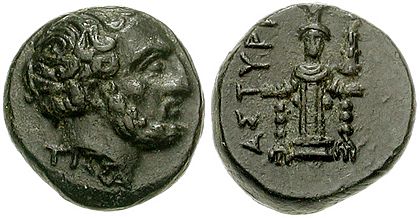 MYSIA, Astyra. Tissaphernes coin. Circa 400-395 BC