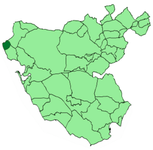 Location of Chipiona