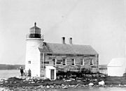 Prospect Harbor Point Light Maine1850 version