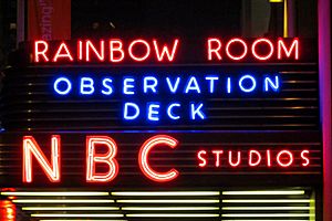 Rainbow Room sign