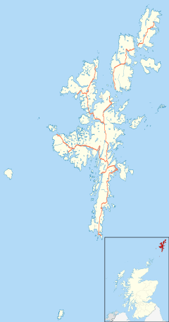 Tingon is located in Shetland