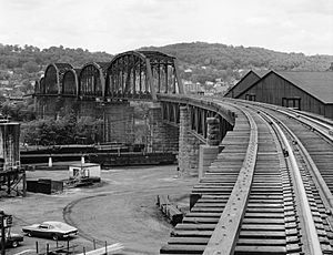 B&O Railroad Viaduct from Benwood