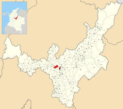 Location of the municipality and town of Sora in the Boyacá department of Colombia