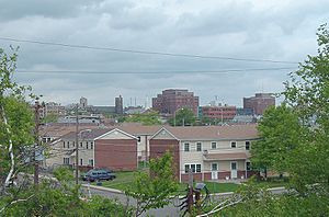 A view of Downtown Hazleton from the south