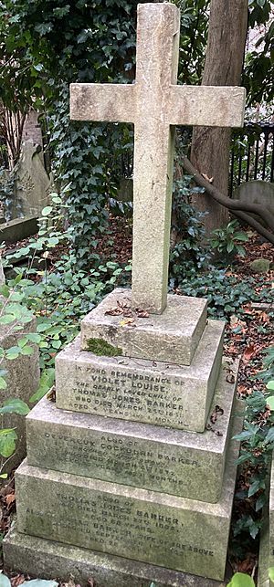 Family grave of Thomas Jones Barker in Highgate Cemetery
