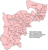 Final Middlesex constituencies (1955-74)