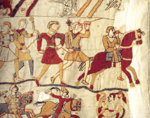 Fleeing bayeux tapestry