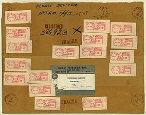 Hope Diamond US Mail parcel-1958