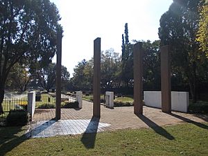 Irene Concentration Camp Cemetery Pillars of remembrance