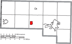 Location of Sherwood in Defiance County
