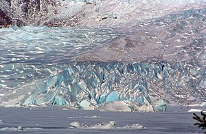 Mendenhall Glacier (Winter; close)