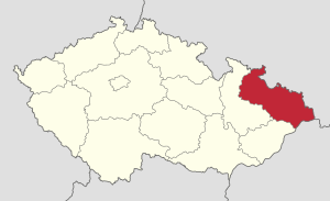 Location of Moravian-Silesian Region