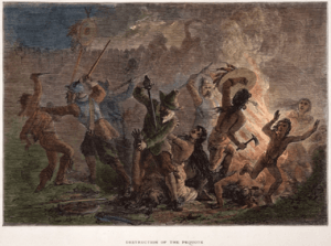 Mystic Massacre 1637 Destruction Of The Pequots in Connecticut
