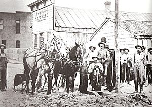Plowing Main Street of Blackfoot