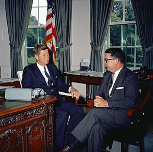 President John F. Kennedy Meets with Patrick J. Lucey, State Democratic Chairman of Wisconsin (02)