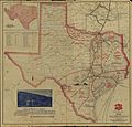 Sectional Map of Texas Traversed by the Missouri, Kansas & Texas Railway 1904 UTA