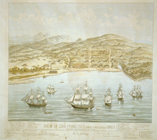 View of San Francisco, formerly Yerba Buena, in 1846-7. Before the discovery of gold LCCN2003680619