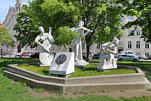Wien - Rooseveltplatz, Vivaldidenkmal