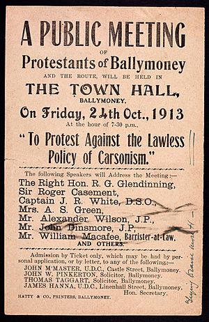 "To Protest Against the Lawless Policy of Carsonism"