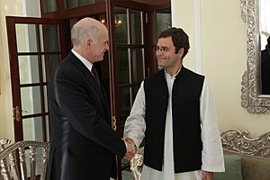 Συνάντηση με τον Γενικό Γραμματέα του Indian National Congress Party, Rahul Gandhi