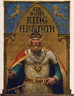 Boys King Arthur - N. C. Wyeth - title page