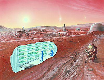 Concept Mars colony