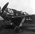 Focke-Wulf Fw 190F-8 típusú vadászbombázó repülőgép. Fortepan 32036