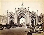 Gateway to Hooseinabad Bazaar, Lucknow, India