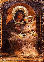 Icon of the blessed Virgin Mary by Luke the Evangelist