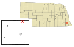Location of Cook, Nebraska