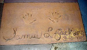 Samuel L. Jackson (handprints and signature in cement)