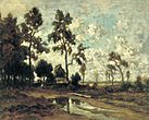 Théodore Rousseau - La cabane du charbon de bois dans la forêt de Fontainebleau