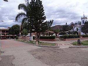 Central square of Tinjacá