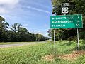 2018-08-31 11 15 20 View west along U.S. Route 33 (Spotswood Trail) just wets of 5th Street in Elkton, Rockingham County, Virginia
