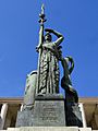 Antoine Bourdelle, ca.1922, Monument La France, H. 9 m, bronze, Hohwiller founder, erected 18 June 1948, Palais de Tokyo, Paris