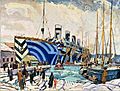 Arthur Lismer - Olympic with Returned Soldiers