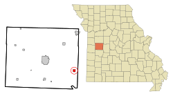 Location of Tightwad, Missouri