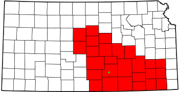 Map of National Weather Service Wichita CWA.svg